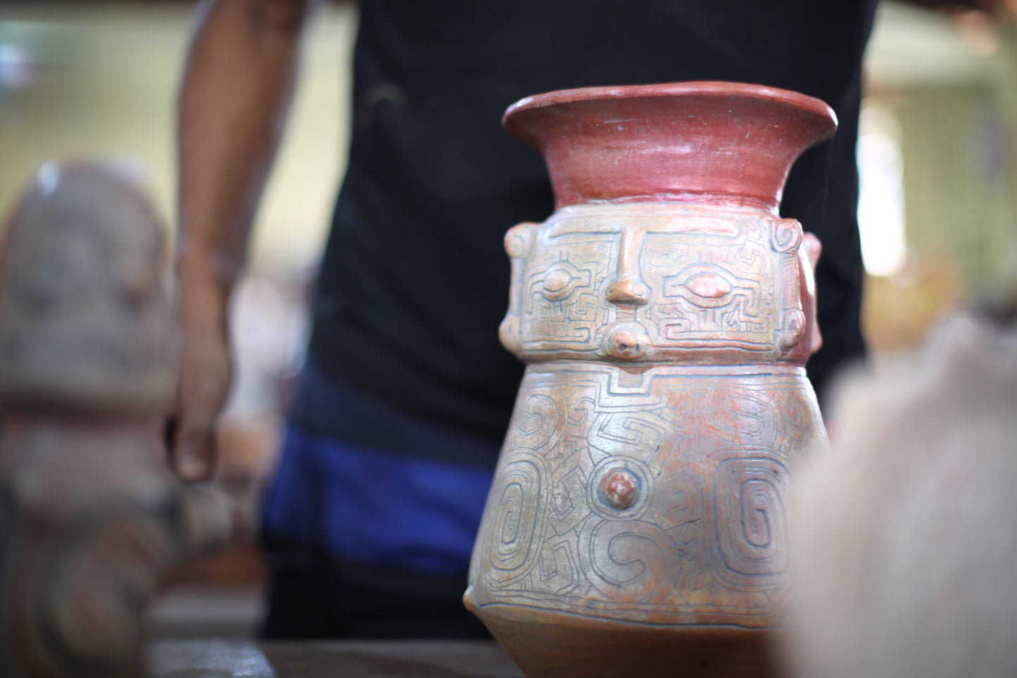 Ritual Urn Ceramic: Antique Marajoara Style (new artwork)